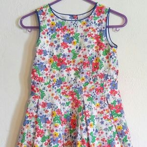 Willow Blossoms Girls Smock Dress 7 Floral Tulle